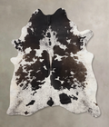 Salt and Pepper Black Cowhide Rug #B10912