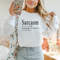 Sarcasm Definition Funny Women's Crewneck Sweatshirt