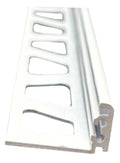 Schluter JOLLY 10' 1/2" Aluminum Matte White Edge Trim