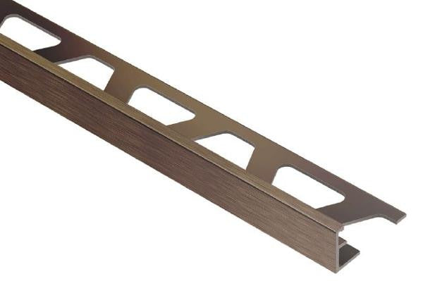 Schluter JOLLY 3/8" Aluminum Edge Trim, Antique Bronze