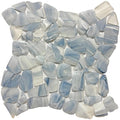 Sea Blue Pebble Glass Mosaic Tile 12x12 Sheet
