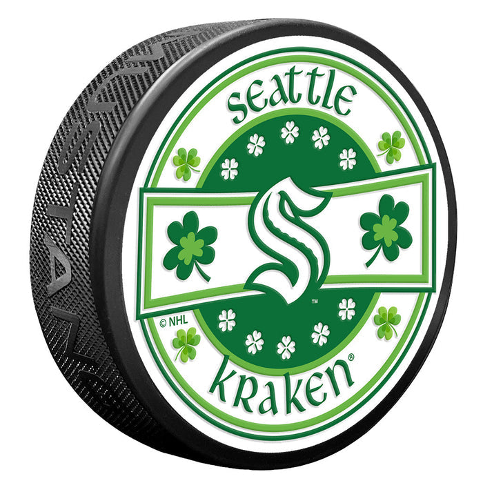 Seattle Kraken Lucky St. Patricks Day Puck