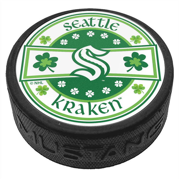 Seattle Kraken Lucky St. Patricks Day Puck
