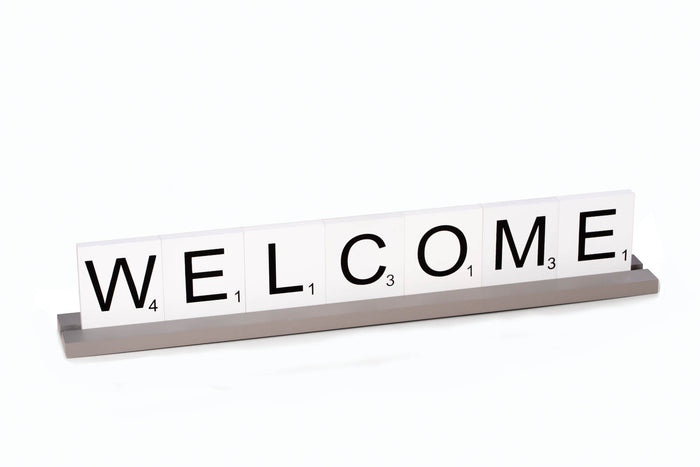 Serenity Welcome Letter Tile Sign