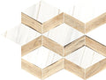Sherwood Triangle Maple 9x12 Wood-Look Porcelain Mosaic Tile