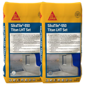 SikaTile-550 Titan LHT Thin-Set Mortar, White, 50 lb