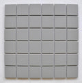 Silver 2x2 Porcelain Mosaic Tile 12x12 Sheet
