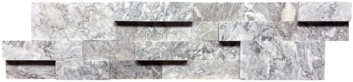 Silver Marble 6x24 Natural Stone Ledger Panel Marble Tile