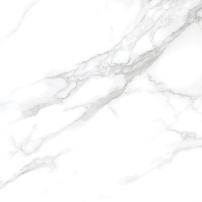 Silver Moon 24x24 Polished Marble Look Porcelain Tile
