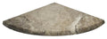 Silver Travertine Corner Shelf 9"