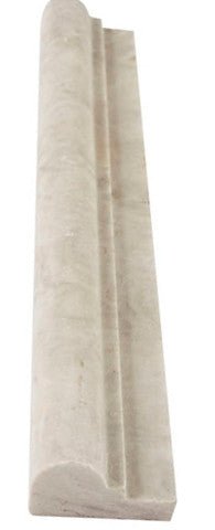 Silver Travertine Ogee Liner 2x12