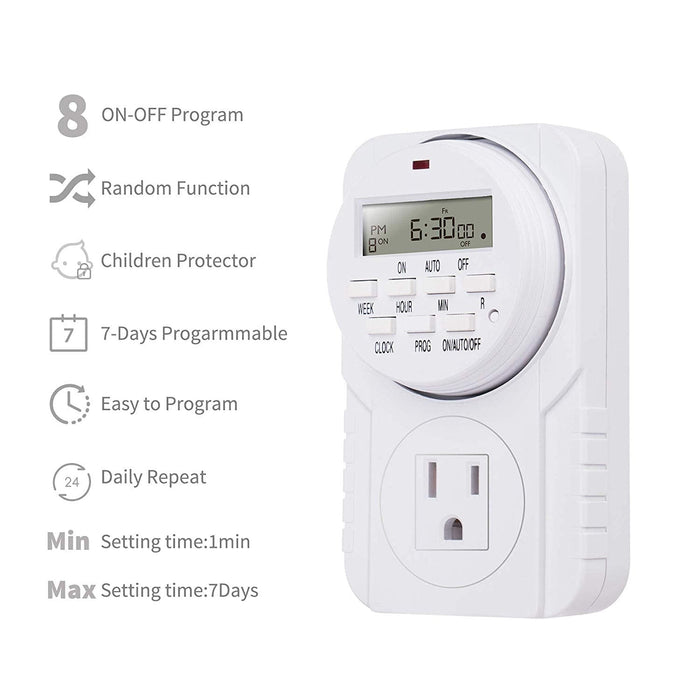 Digital 7-Day Programmable Timer - Aquaponics For Life