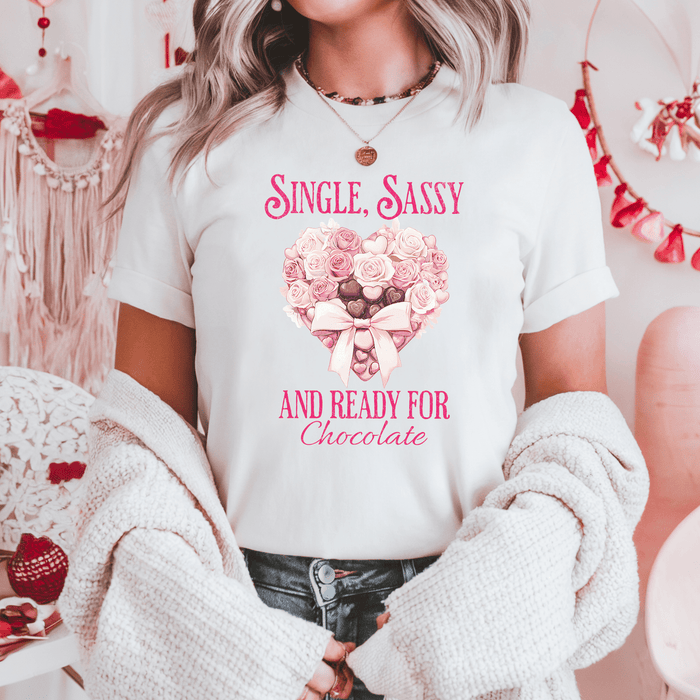 Single Sassy Valentine's Day Graphic T-Shirt - Trendznmore