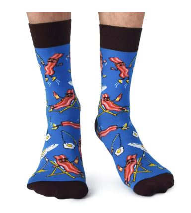 Sir Bacon Crew Socks