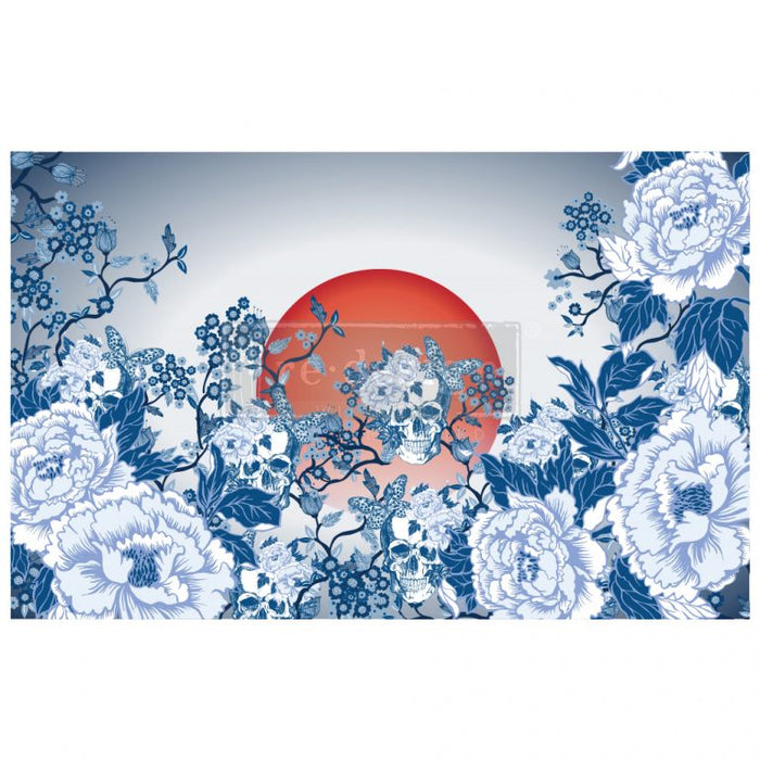 Skull Chinoiserie - Cece ReStyled  Mulberry Decoupage Paper - Piglet's Closet