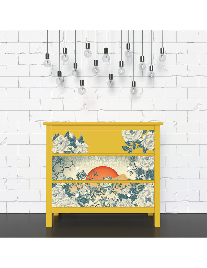 Skull Chinoiserie - Cece ReStyled  Mulberry Decoupage Paper - Piglet's Closet