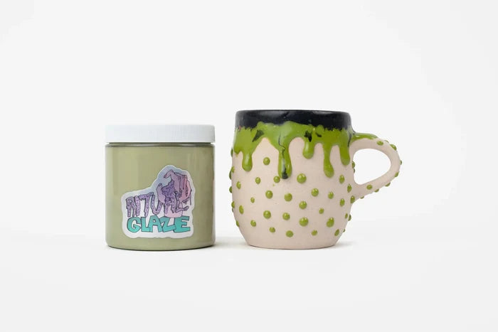 Slime Green Melt Gloop Ritual Glaze 8 oz Cone 5-6