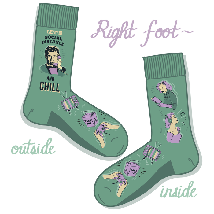 Social Distancing Crew Socks