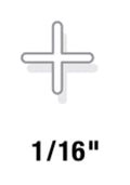 Soft Wall Spacers 1/16" 300 Pack