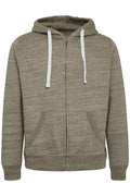 Solid Colour Zip Hoodie - Forest Green
