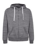 Solid Colour Zip Hoodie - Pewter Grey