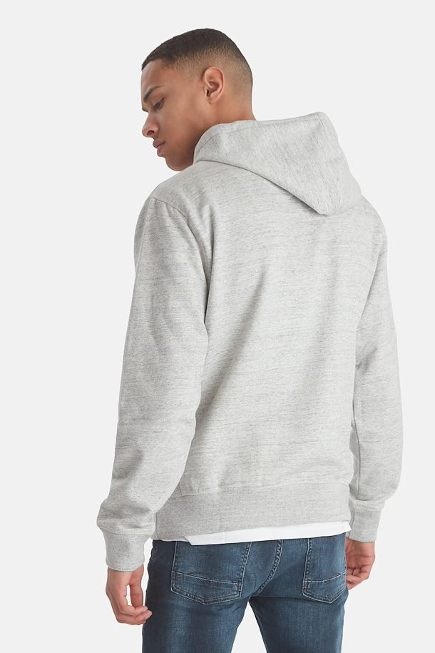 Solid Colour Zip Hoodie - Stone Mix