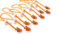 Soolla Studio Ties - Orange Peace Sign Design