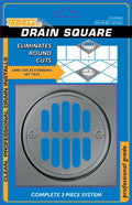 Square Shower Drain Kit Brushed Nickel