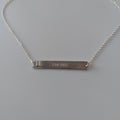 Sterling Words Bar Necklace - Phi Mu
