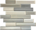 Stormcloud Linear Glass Mosaic Tile 12x12 Sheet