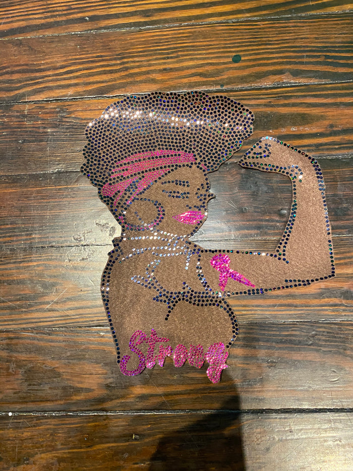 Strong Woman Afro BREAST CANCER JACKET BAG