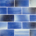Subway Frosted Sky 2x4 Glass Mosaic Tile 12x12 Sheet