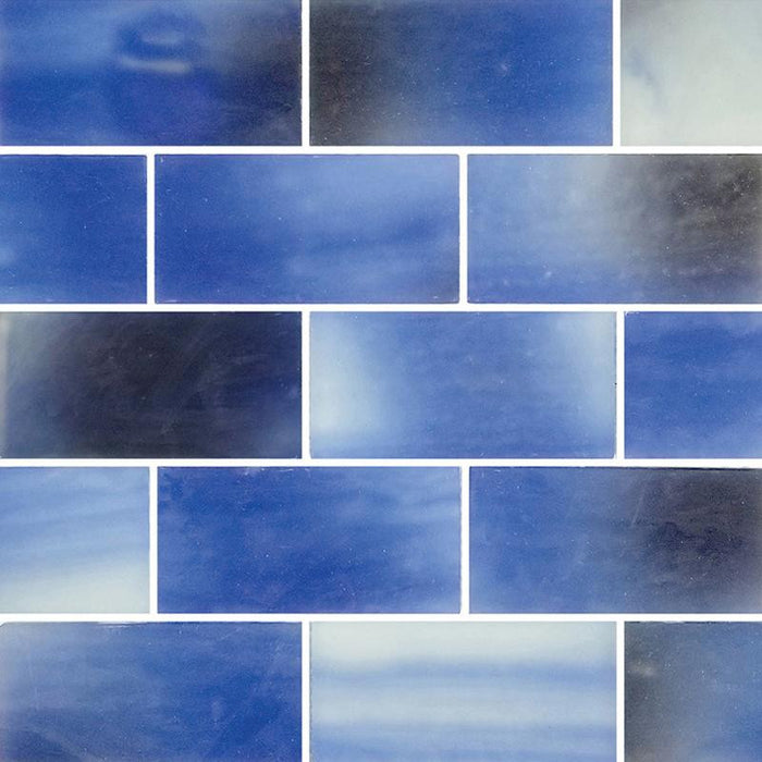 Subway Frosted Sky 2x4 Glass Mosaic Tile 12x12 Sheet