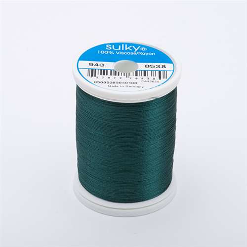 Sulky 40 wt 850 Yard Rayon Thread - 943-0538 - Forest Green