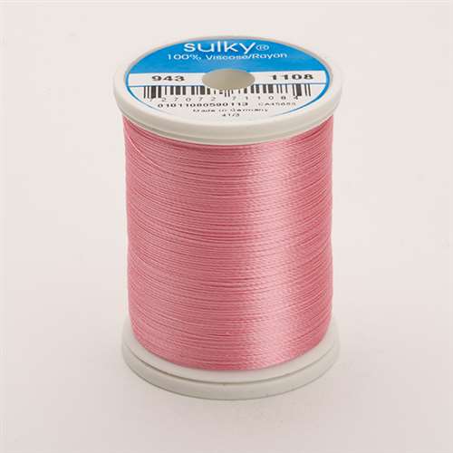 Sulky 40 wt 850 Yard Rayon Thread - 943-1108 - Lt Mauve