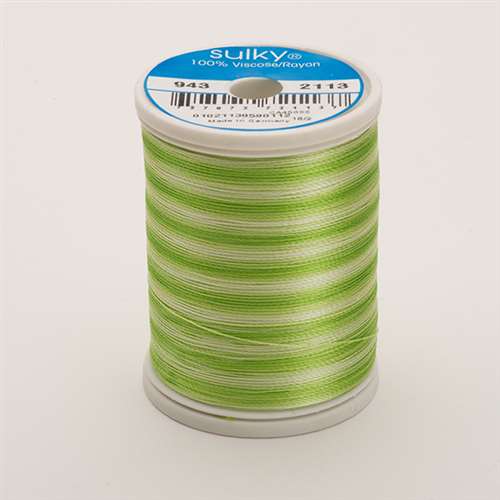 Sulky 40 wt 850 Yard Rayon Thread - 943-2113 - Bright Gr. Var