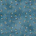 Sunkissed Nancy Mink Blue Bees Fabric by Wilmington 33918 459