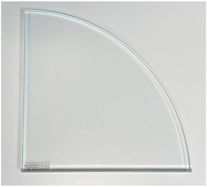 Super Clear Glass Corner Shelf 9x9