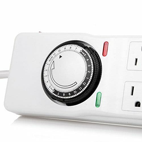 Surge Protector with 8 Outlets & Timer - Aquaponics For Life