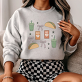 Tacos, Bows, & Baja Vibes Crewneck Sweatshirt
