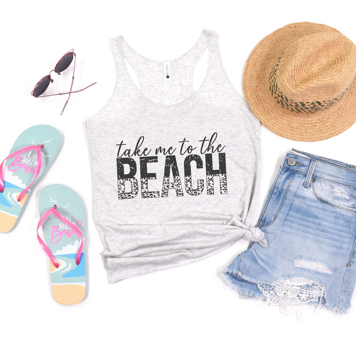 Take Me to the Beach Summer Racerback Tank Top
