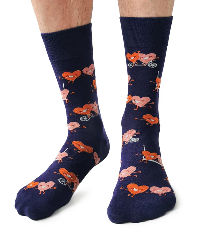 Tandem Hearts Crew Socks