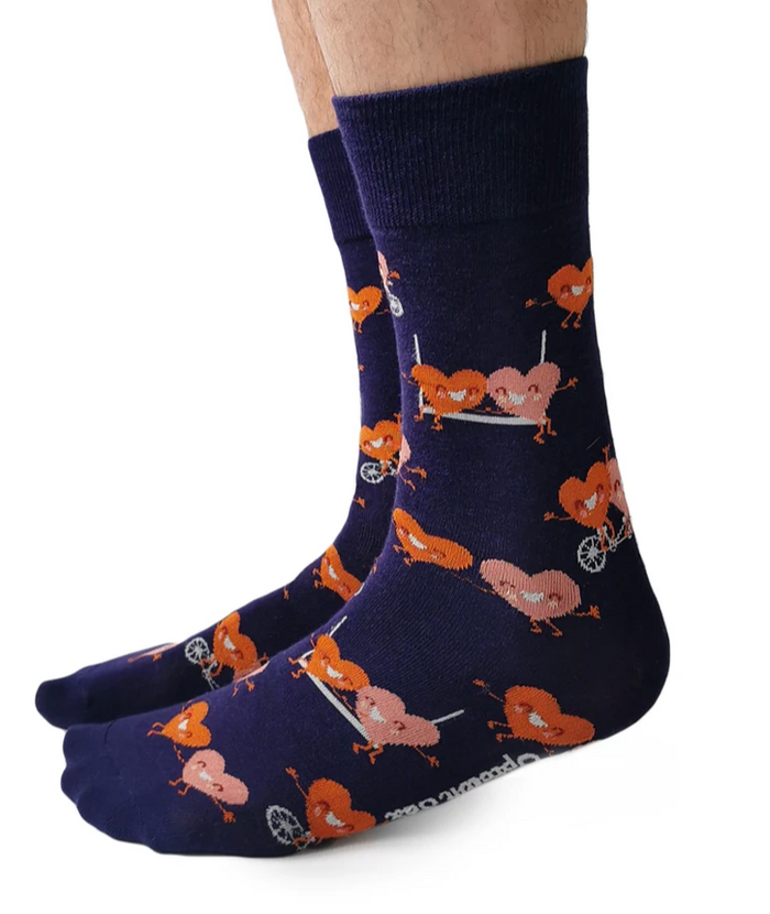 Tandem Hearts Crew Socks