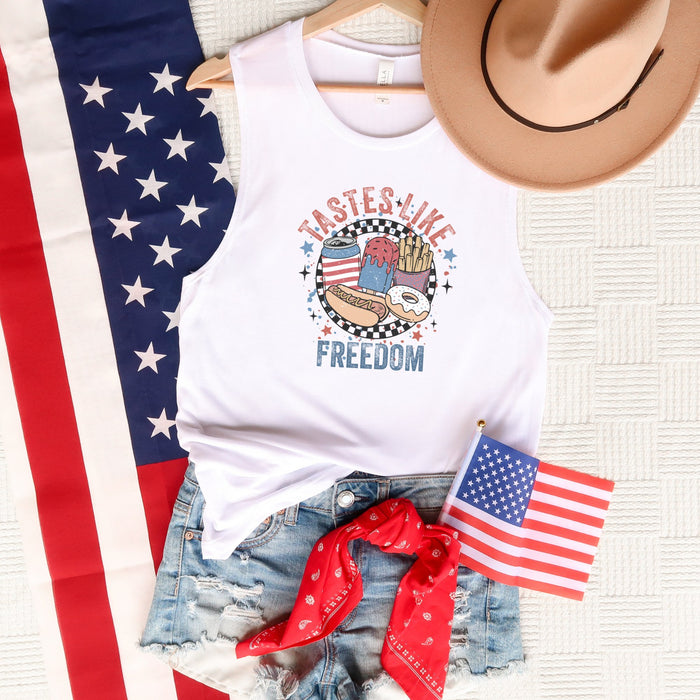 Tastes Like Freedom Bella Canvas Muscle Tank Top - Trendznmore