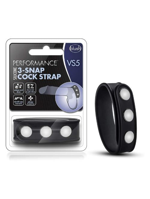 Three Snap Silicone C Strap