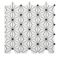 Tokyo White Ceramic Mosaic Tile 12x12 Sheet