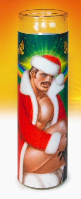 Tom of Finland Sexy Santa Prayer Candle