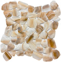 Tortoise Shell Pebble Glass Mosaic Tile 12x12 Sheet