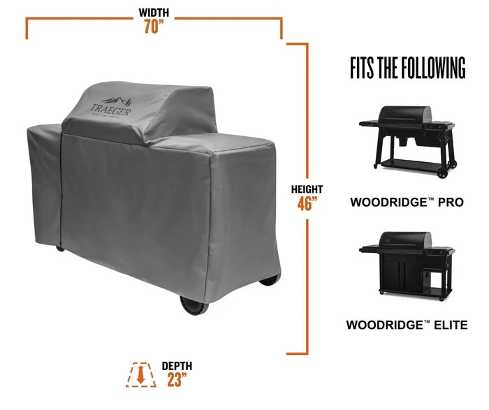 Traeger Woodridge Pro and Elite Full Length Grill Cover
