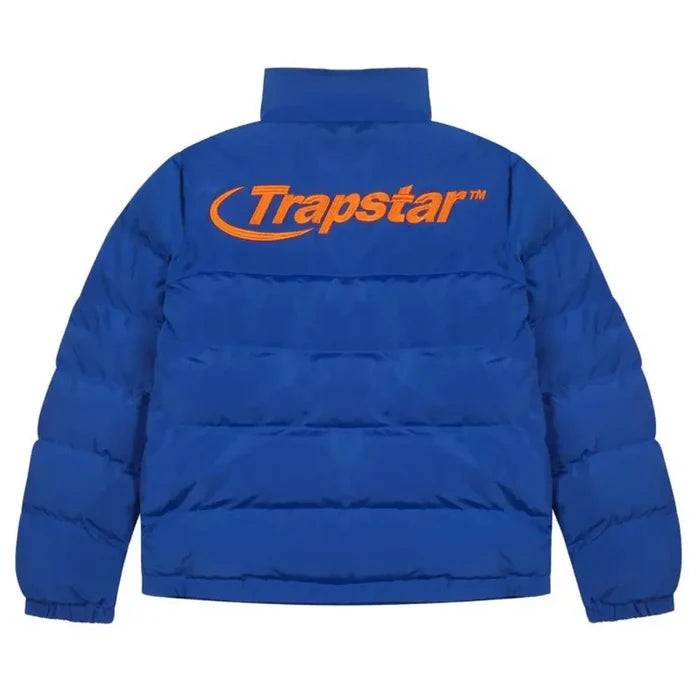 Trapstar Kurtka Zimowa Hyperdrive Ripstop Puffer - Blue/Orange TRAPSTAR Kurtki i bezrękawniki